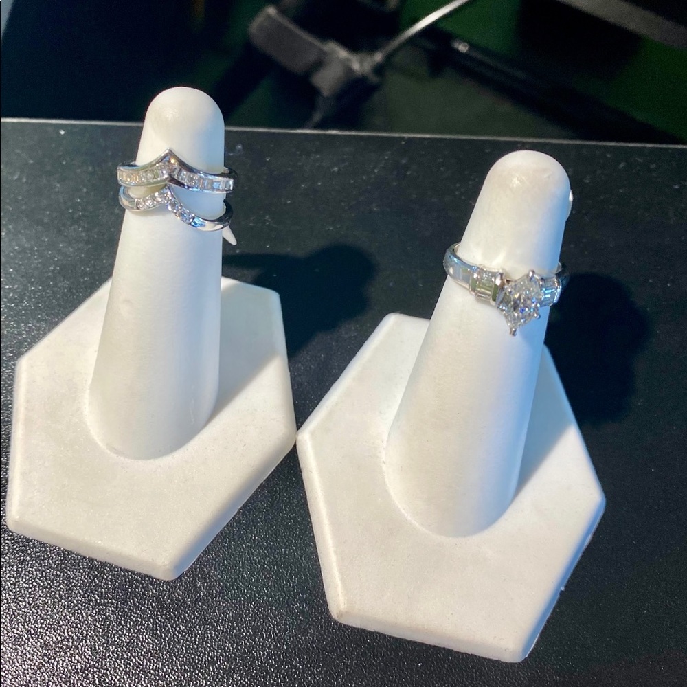 Custom bridal set. 3 rings! Beautiful together!